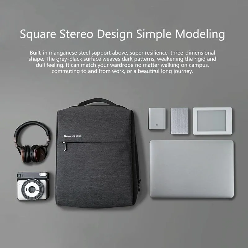 15.6-Inch Waterproof Laptop Backpack | Dark Gray