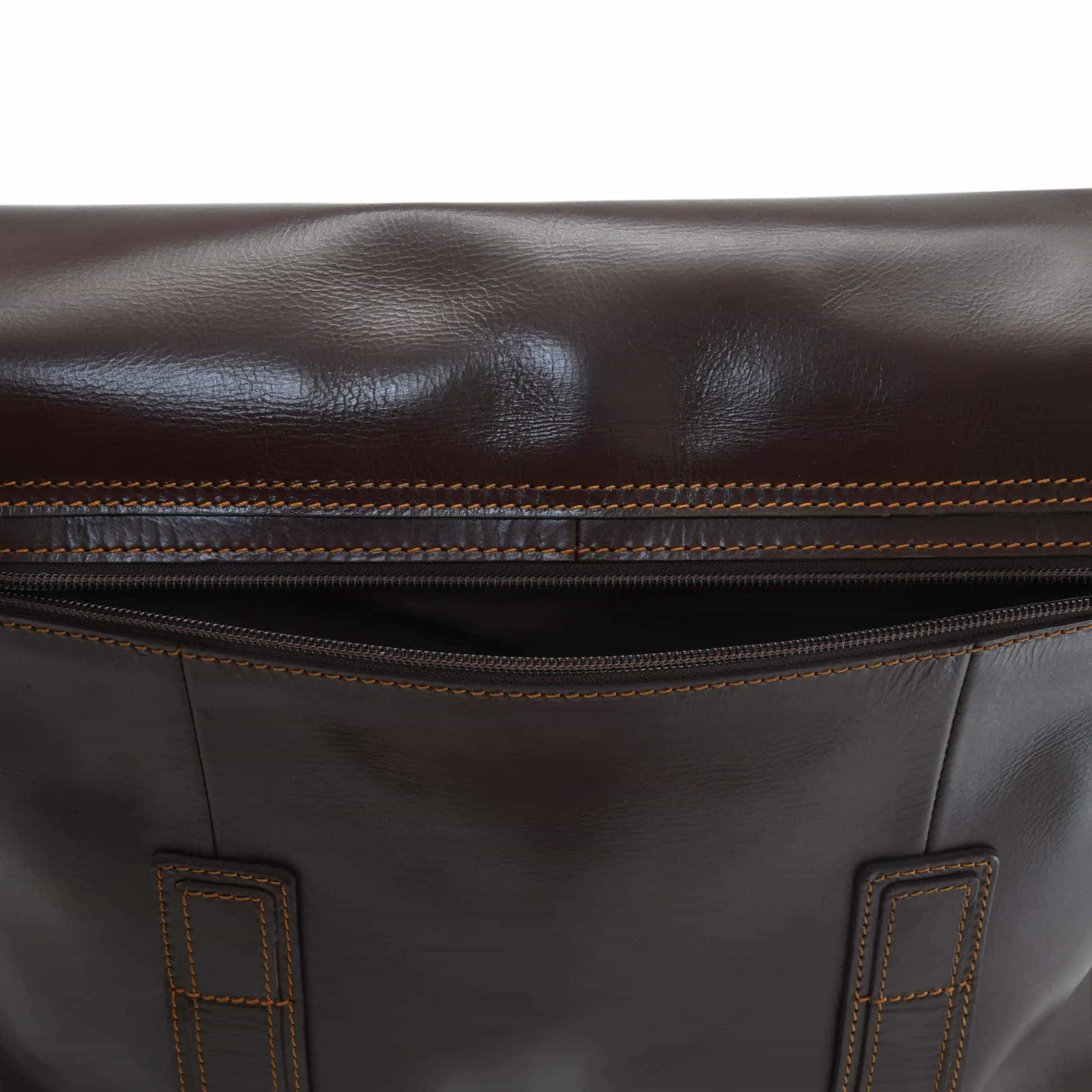 392005 Messenger Bag in Full Grain Dark Brown Leather | Style n Craft