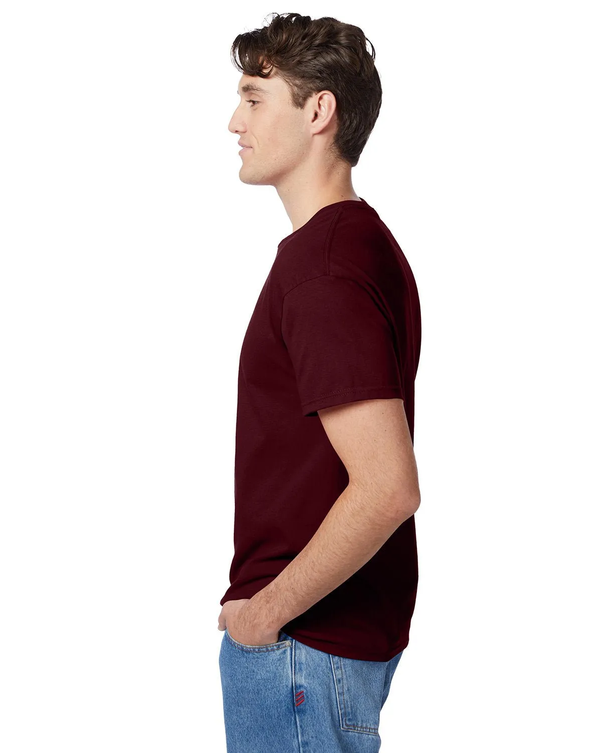 5250T-Hanes-DEEP RED