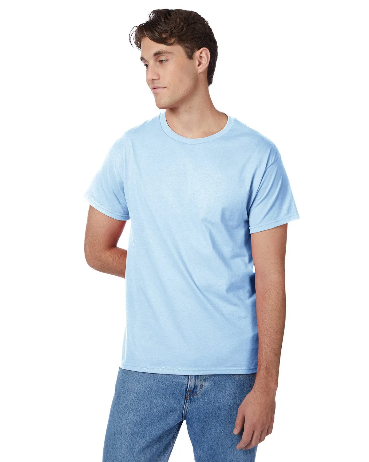 5250T-Hanes-LIGHT BLUE