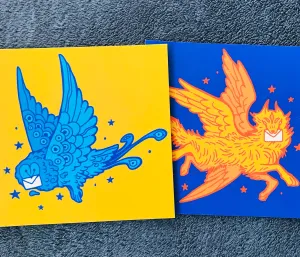 Angelic Messengers Square 6 x 6 Art Prints