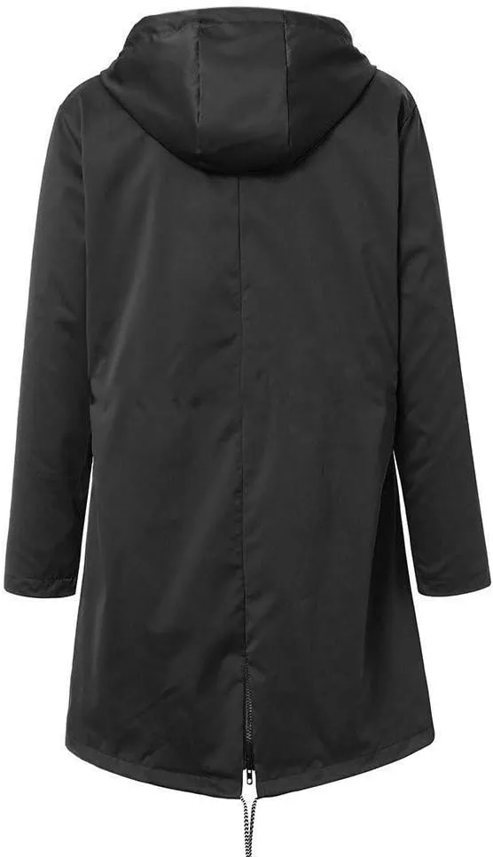 Aniywn Fleece-Lined Rain Jacket for Women Waterproof Windproof Snow Ski Hooded Jacket Winter Outdoor Windbreaker Coat