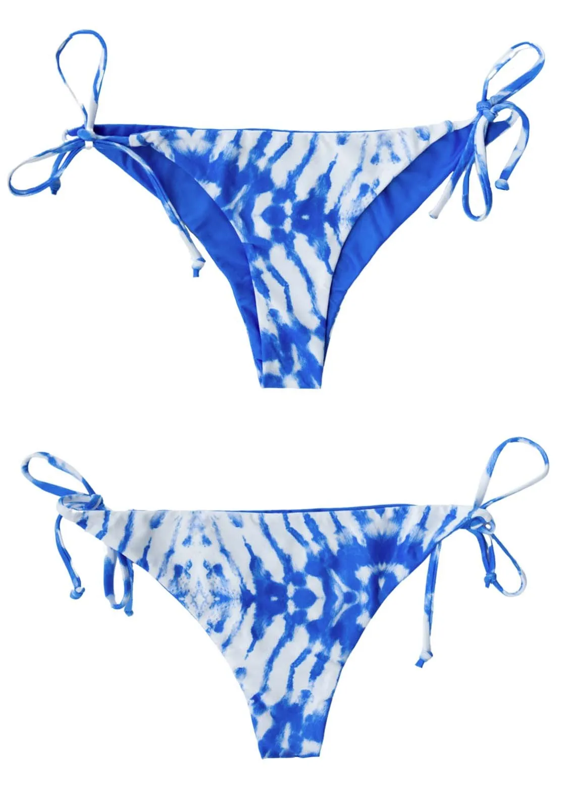 AZURE - CHEEKY Swim-BOTTOMS Reversible