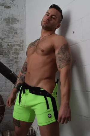 BACKPACK SHORTS NEON GREEN