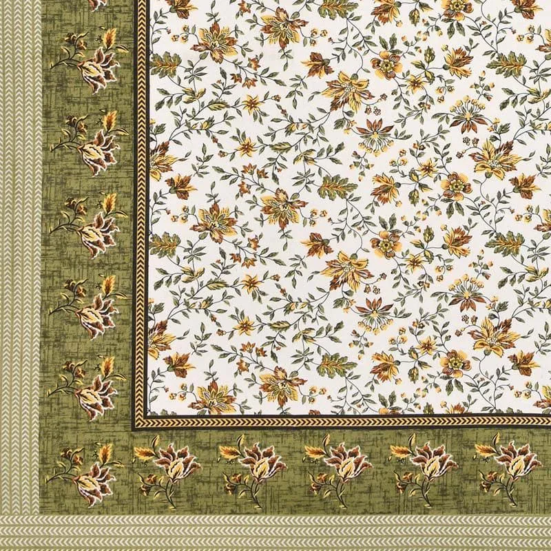 Barkha Printed Bedsheet - Green