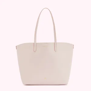BLUSH LEATHER LARGE IVY TOTE BAG