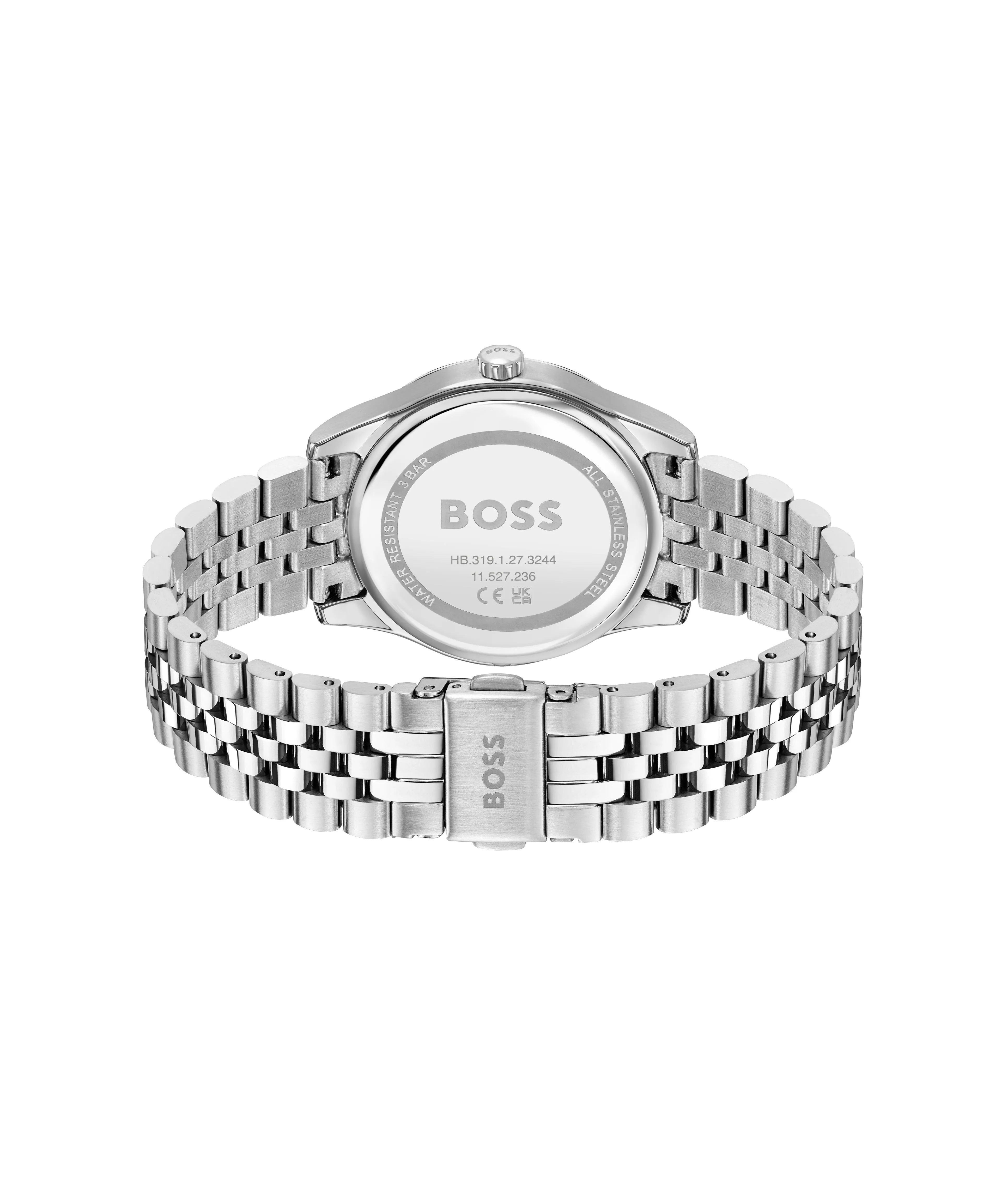 BOSS Ladies Graceful Light Blue Dial Bracelet Watch Stainless Steel