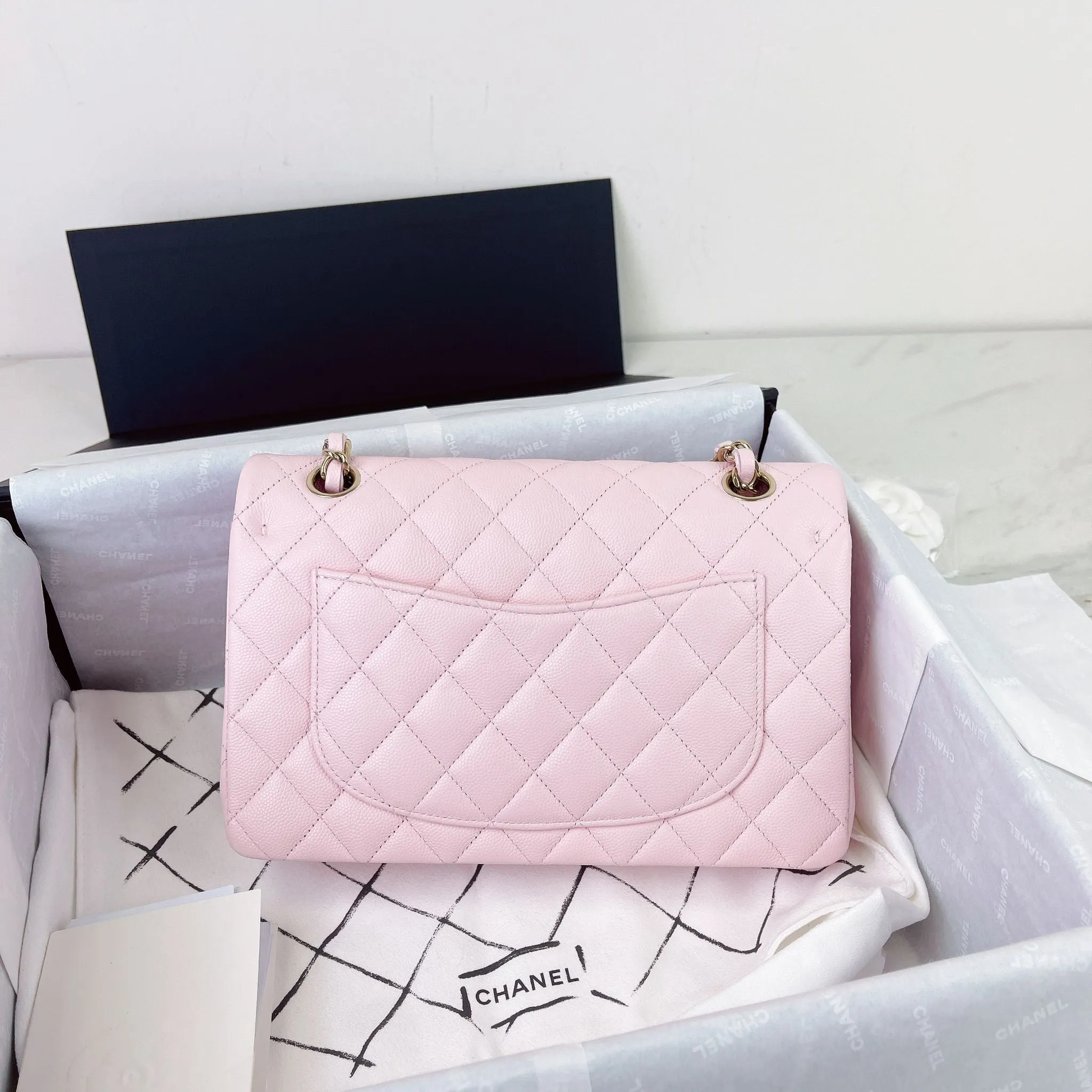 Chanel Timeless Small 22S Sakura Pink Caviar