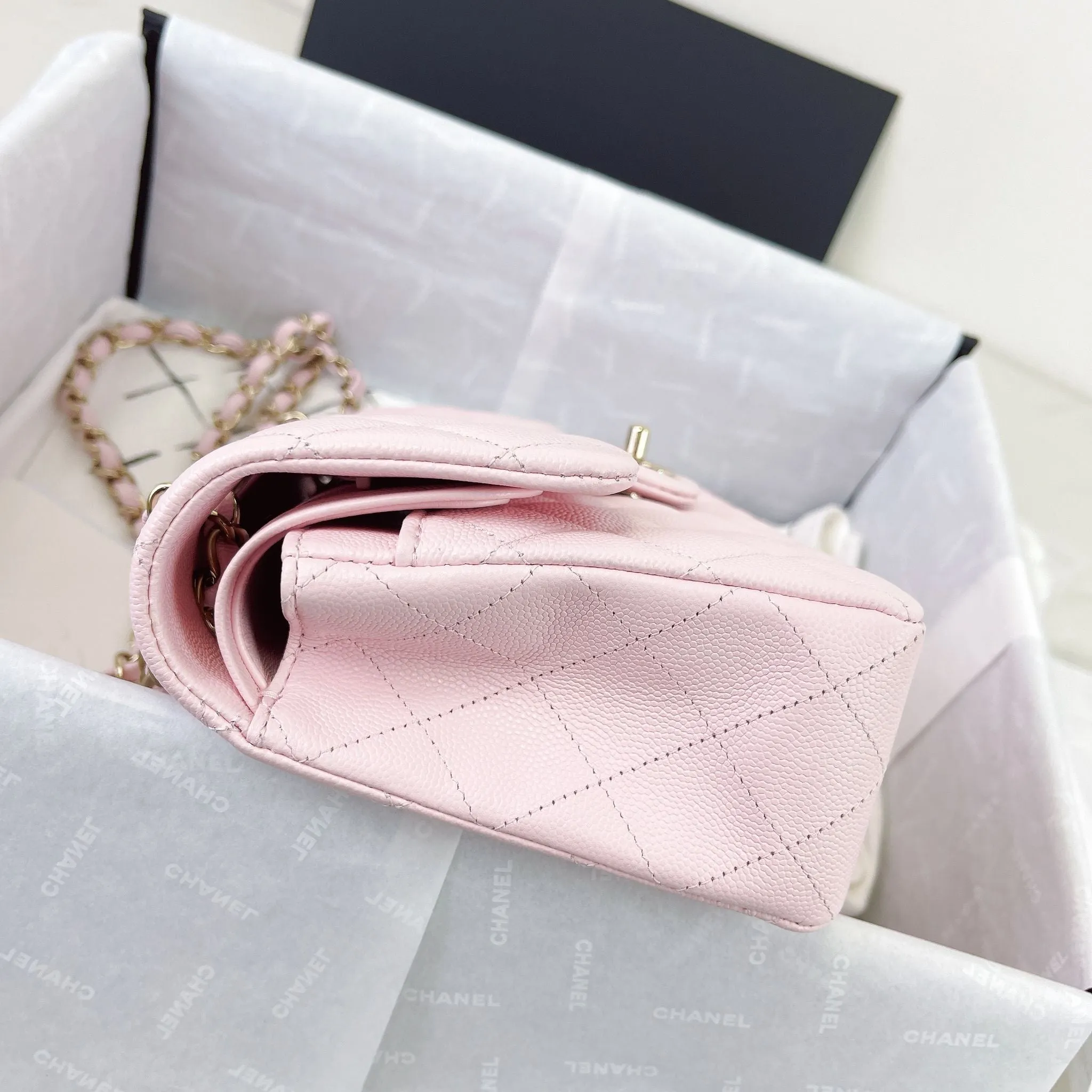 Chanel Timeless Small 22S Sakura Pink Caviar