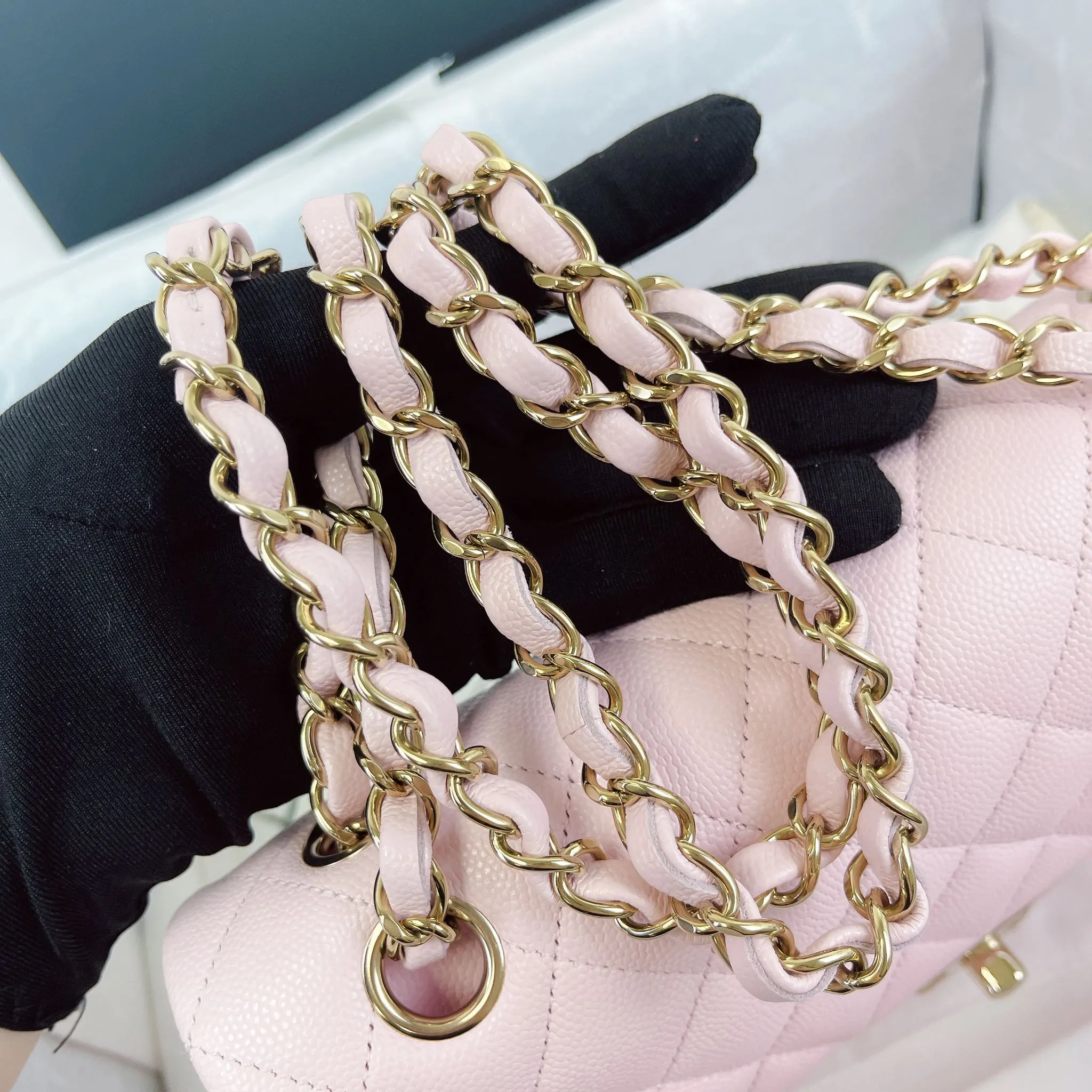 Chanel Timeless Small 22S Sakura Pink Caviar