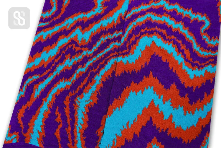 Chaossocks - Marble-men's purple