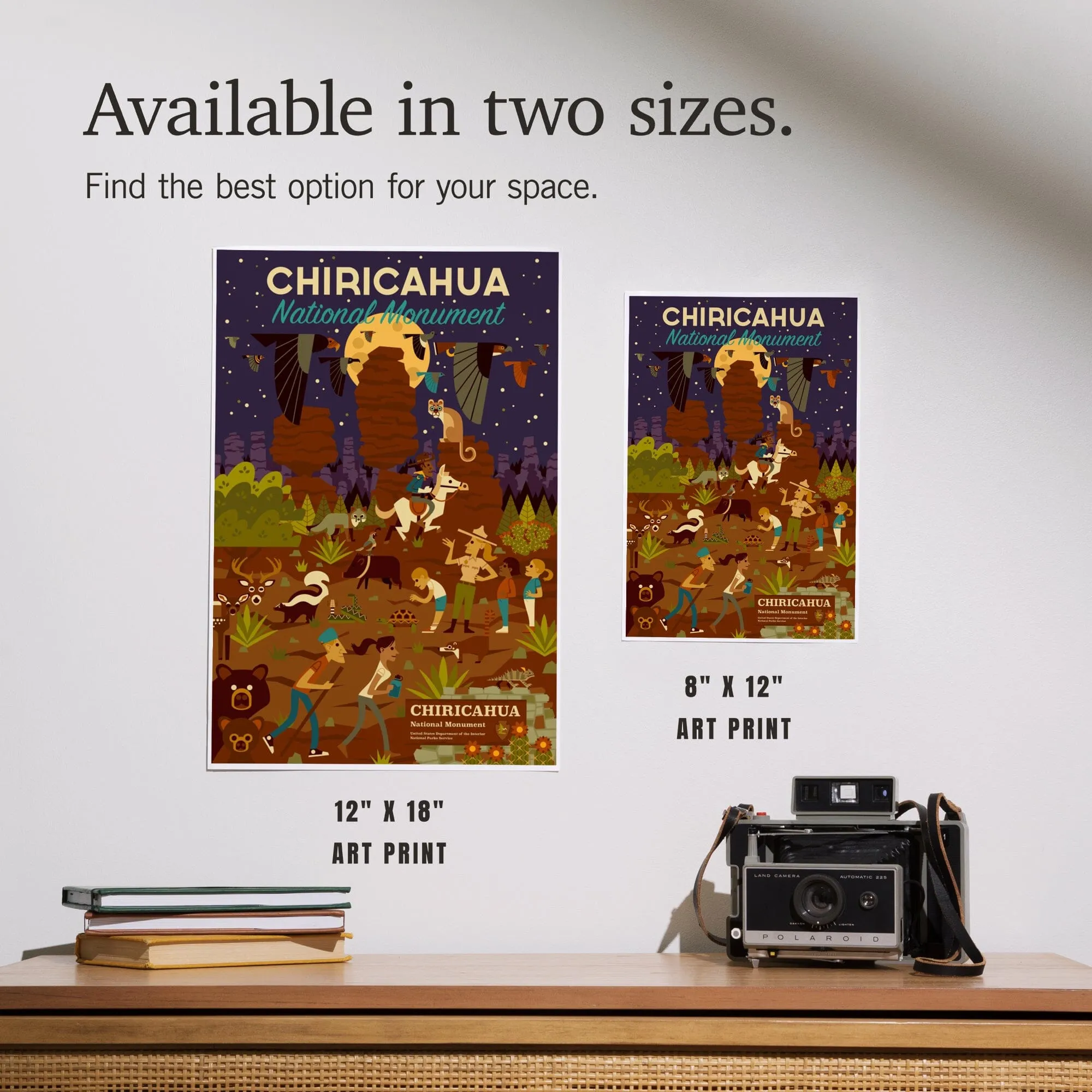 Chiricahua National Monument, Arizona, Night Time Geometric, Art & Giclee Prints