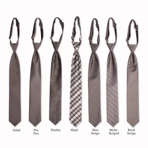 Classic Long Tie - Smoke