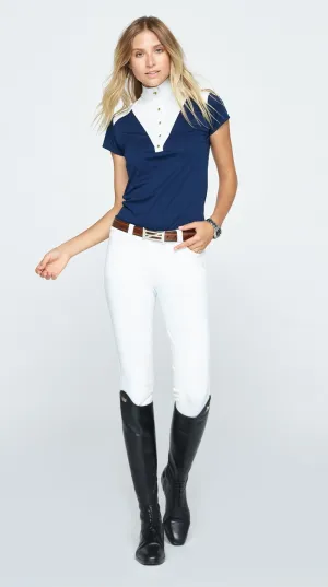Crinière Navy & White Margot SS Show Shirt