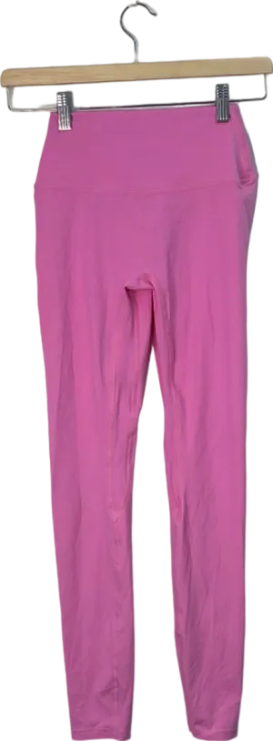 CSB Pink High-Waist Ruched Leggings Small