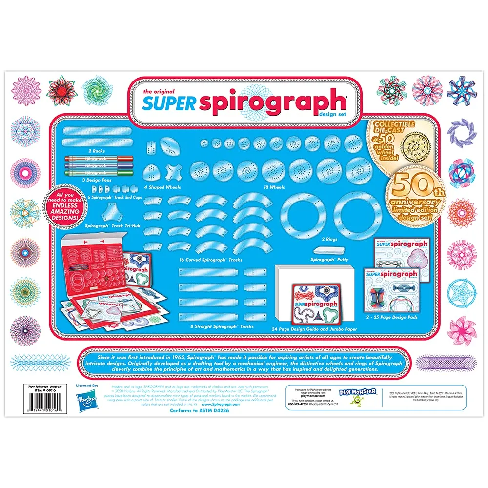 Curvy Designs SpiroArt: Create Stunning Patterns with Our Innovative Spirograph Set for Endless Fun!