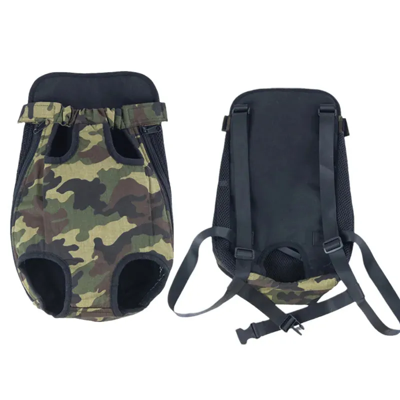 Denim Pet Backpack for Small Dogs and Cats - Breathable and Stylish Carrier