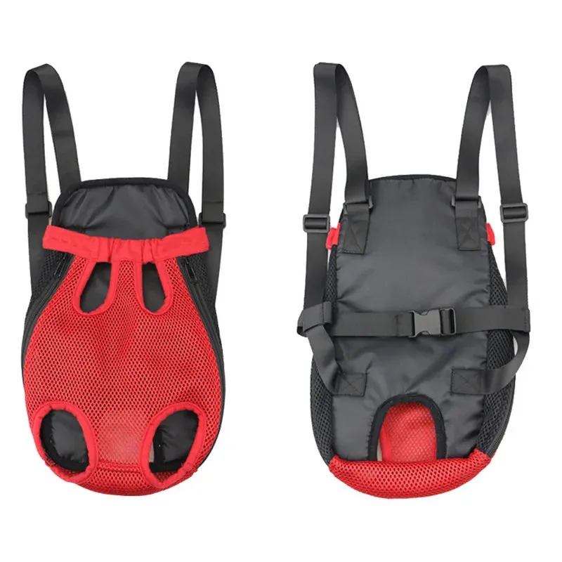 Denim Pet Backpack for Small Dogs and Cats - Breathable and Stylish Carrier