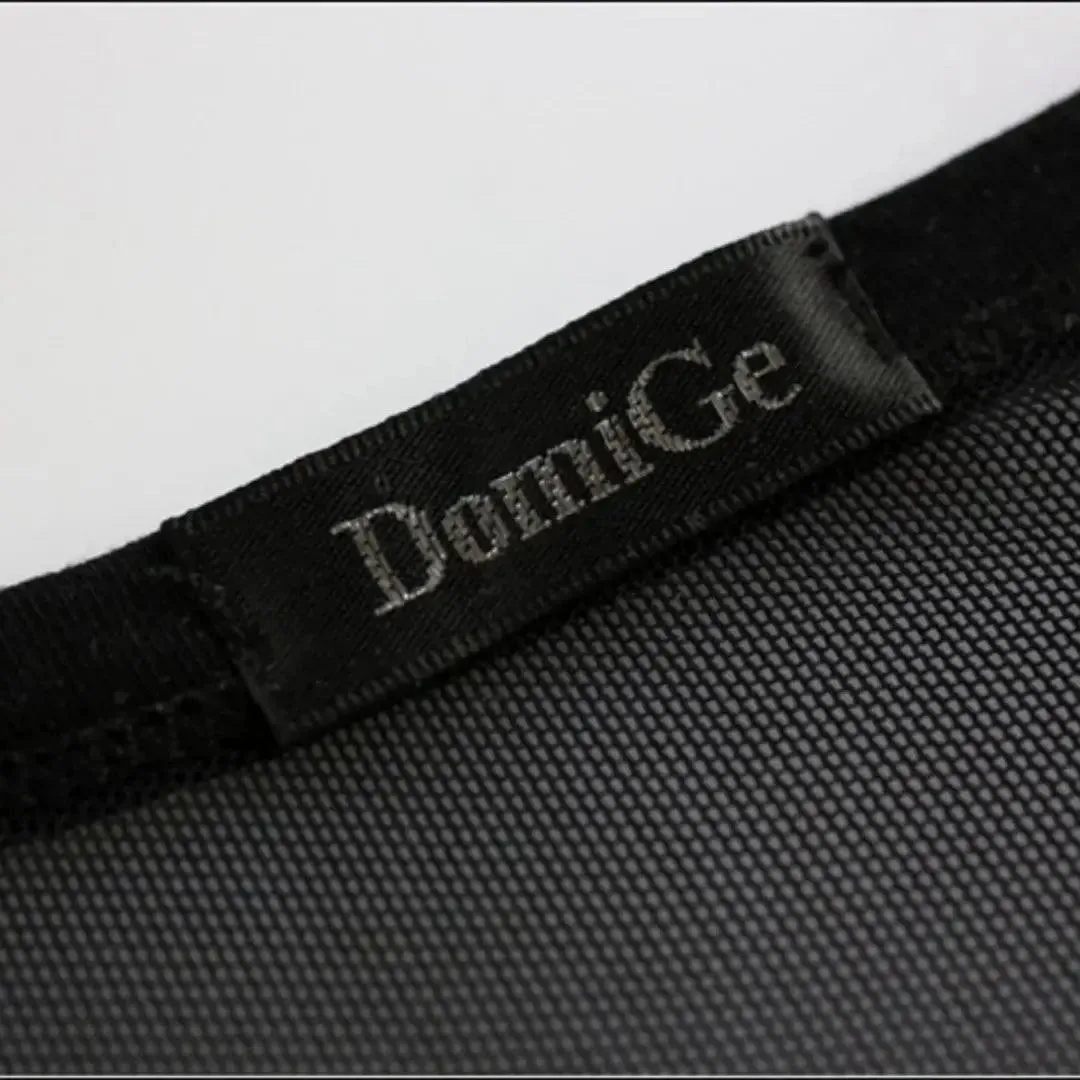 DomiGe Men's Sheer Sexy Shirt -Transparent Stretch Top