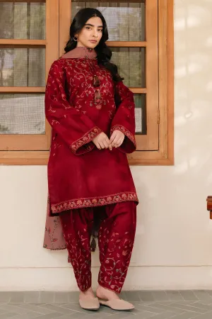EMBROIDERED JACQUARD KHADDAR UW-0127