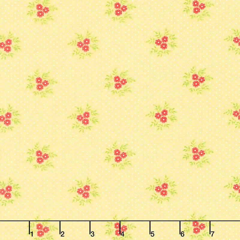 Fruit Cocktail - Posey Blossoms Pineapple Yardage