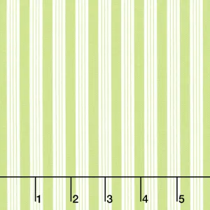 Fruit Cocktail - Ticking Stripe Apple Yardage