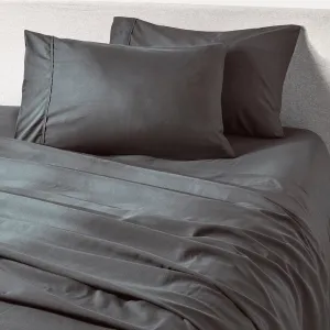 Graphite Gray Low Profile Sheet Set For 8"-14" Thin Mattresses