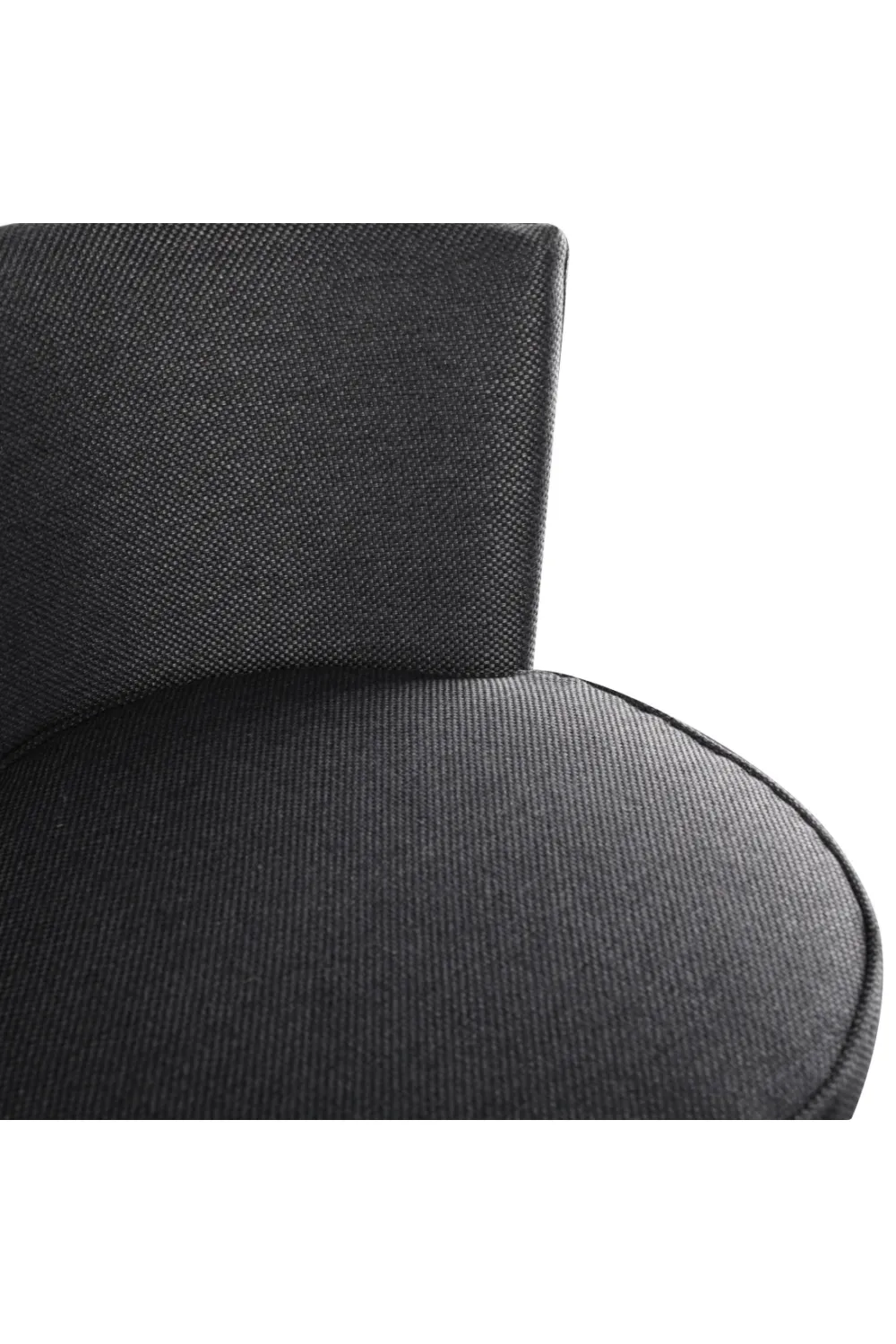 Gray Upholstered Swivel Bar Stool | Andrew Martin Povis