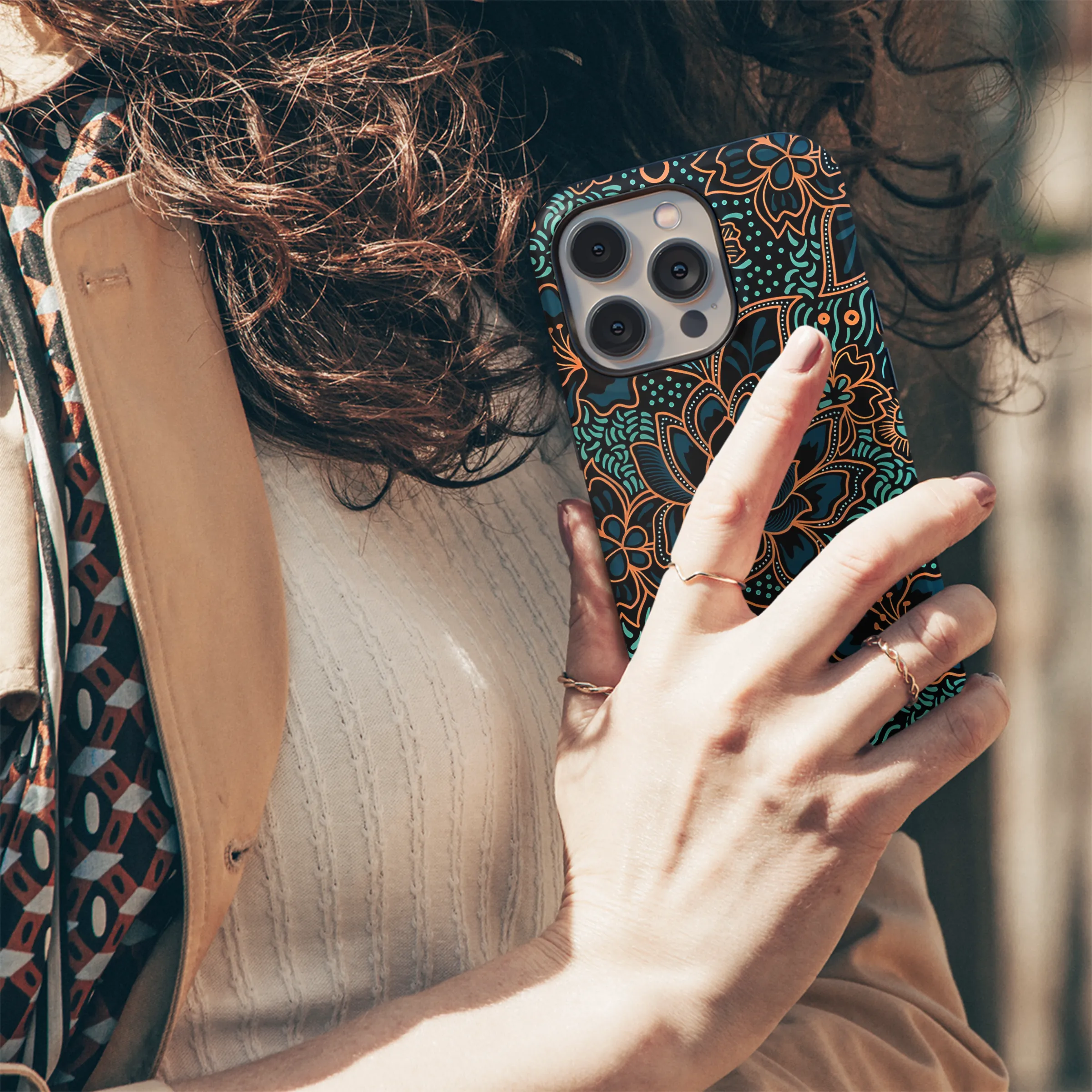 Indonesian Batik Cover Printing Phone Case iPhone Samsung Cover Pixel 3832