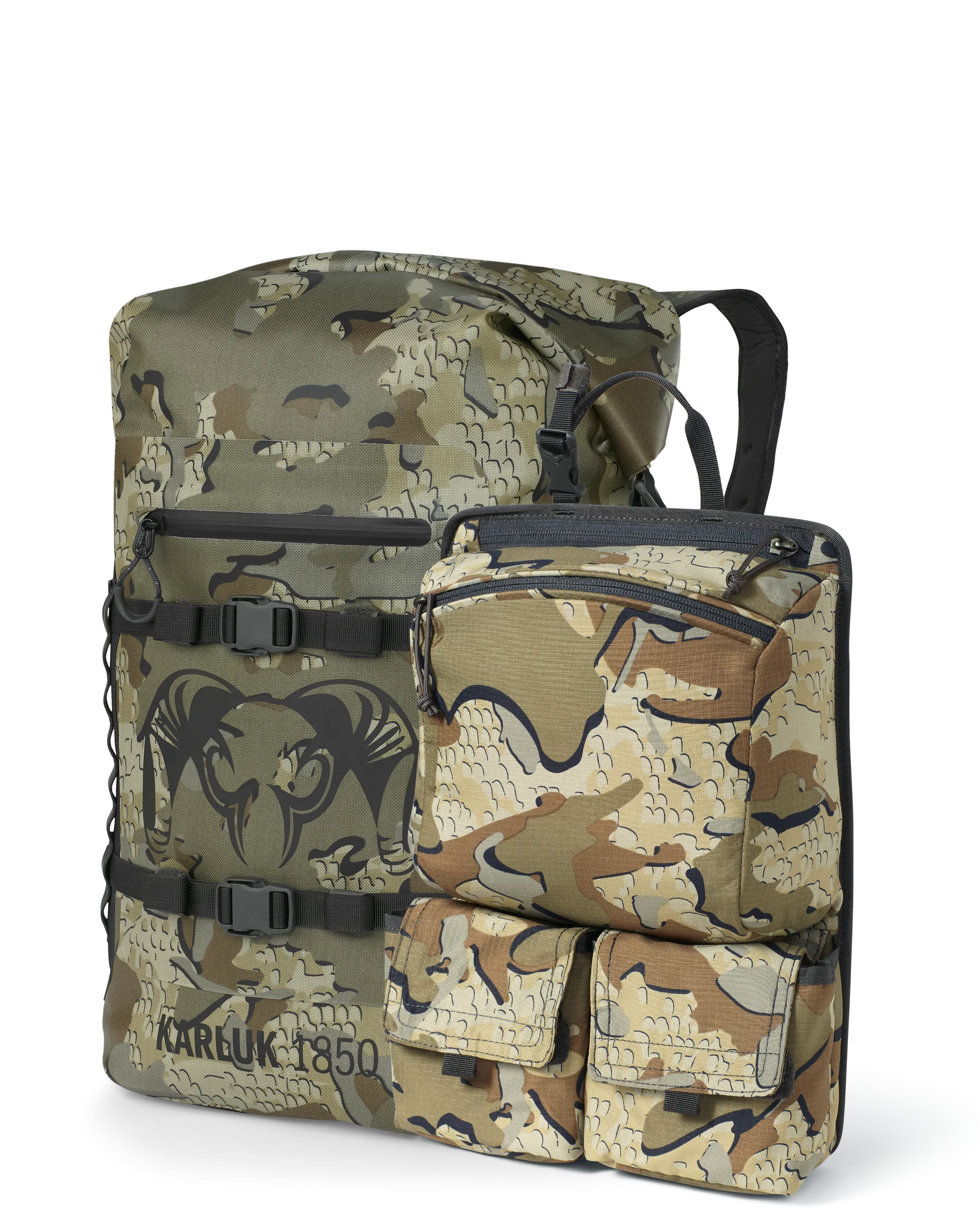 Karluk 1850 Roll Top Dry Backpack Set | Valo