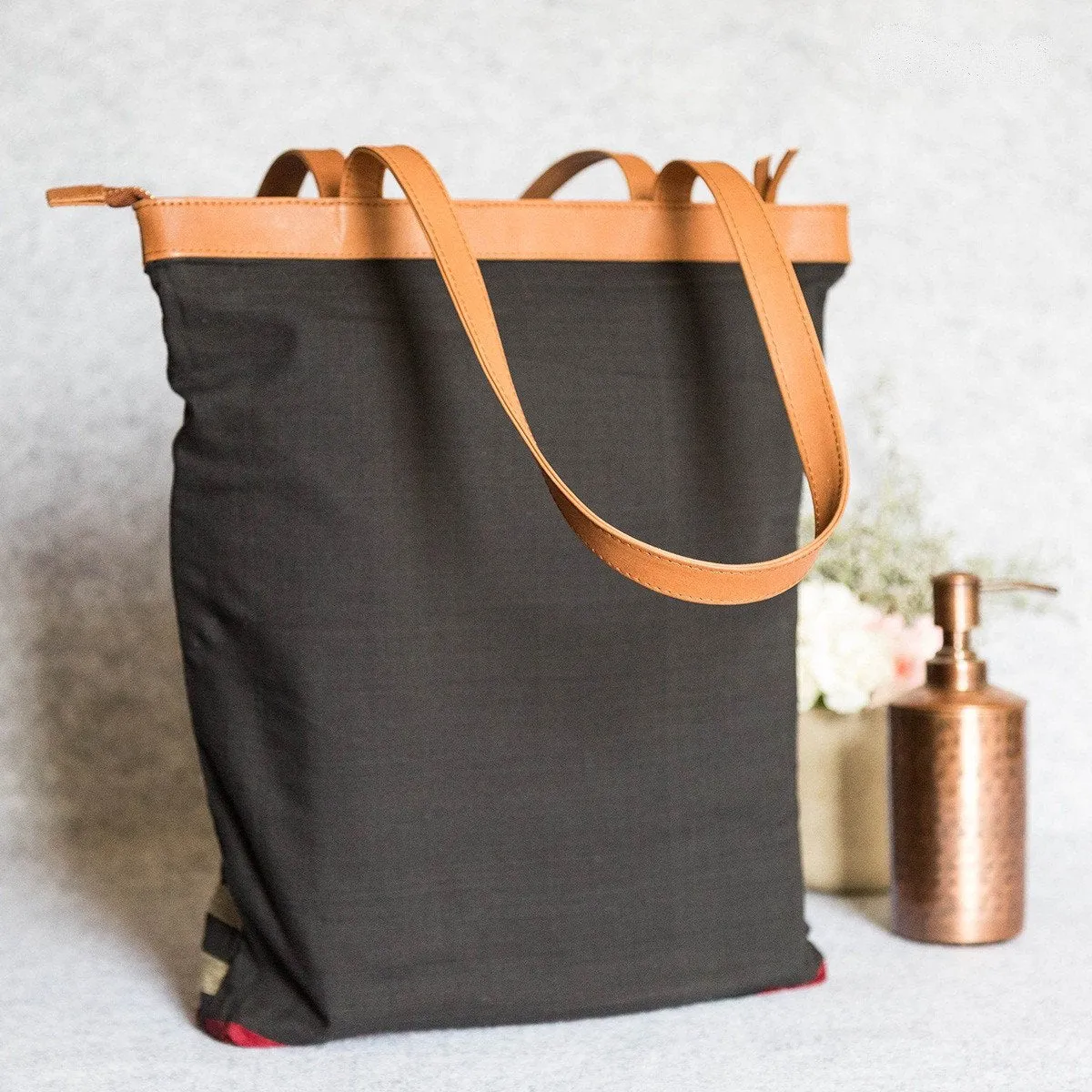 Khadi Fabric Silk Tote