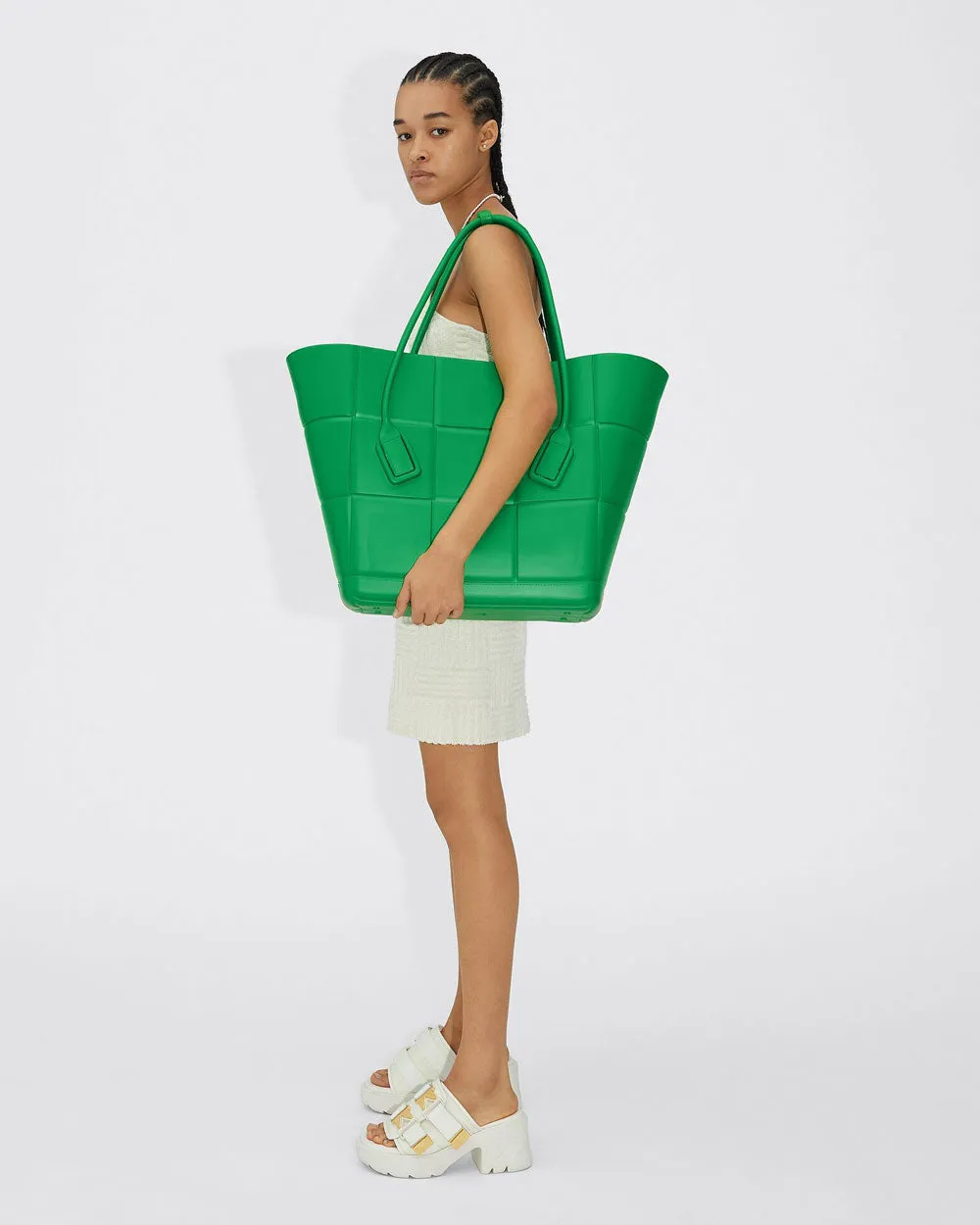 Large Arco Rubber Tote in Grass