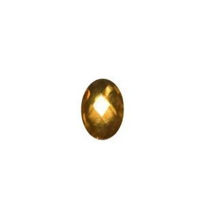 Magnetic Rhinestone Ellipsoid Golden