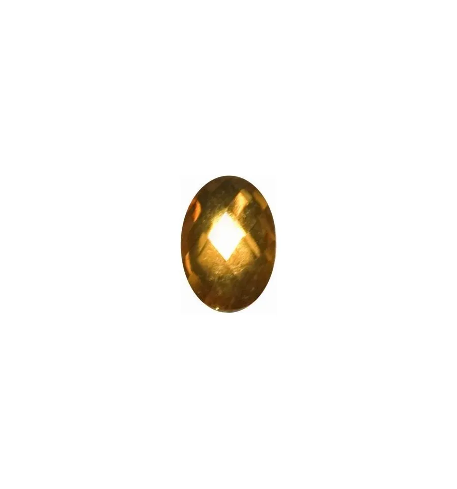 Magnetic Rhinestone Ellipsoid Golden