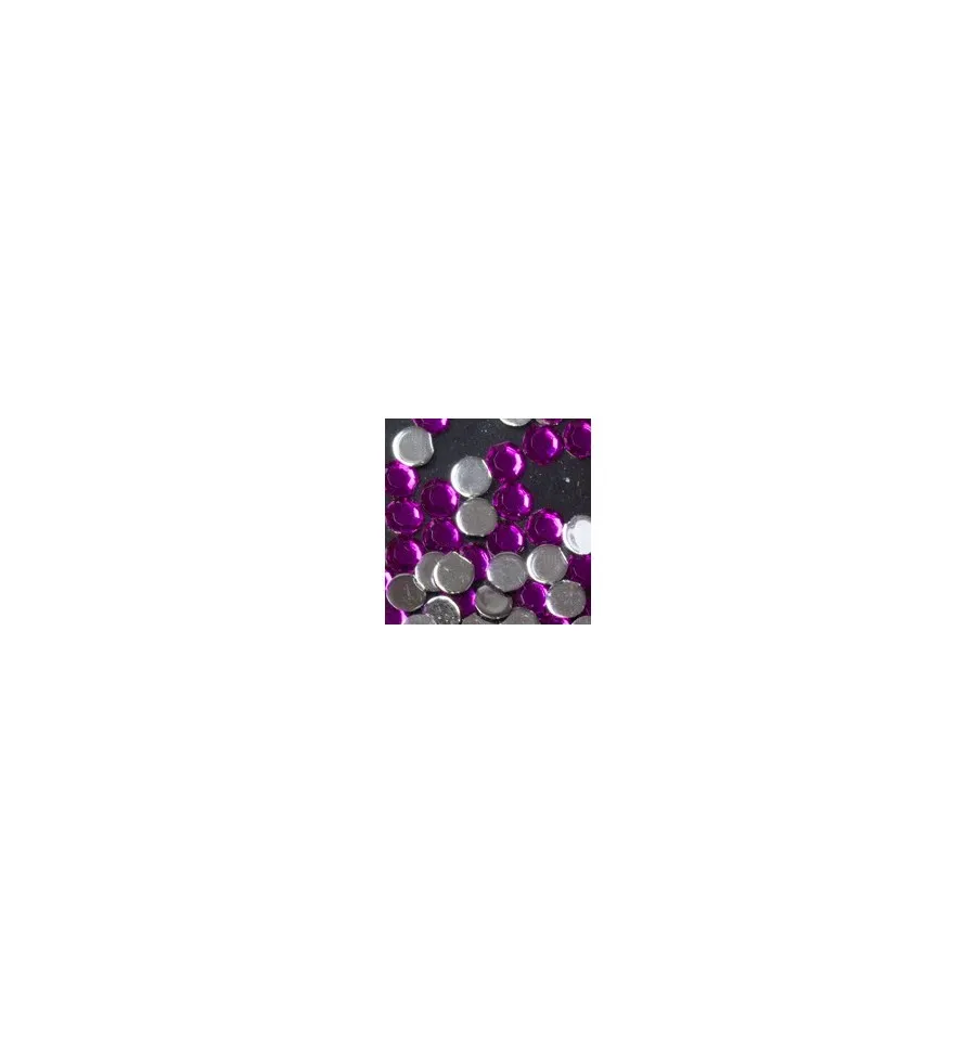 Magnetic Rhinestone Fuchsia Large 100 pcs