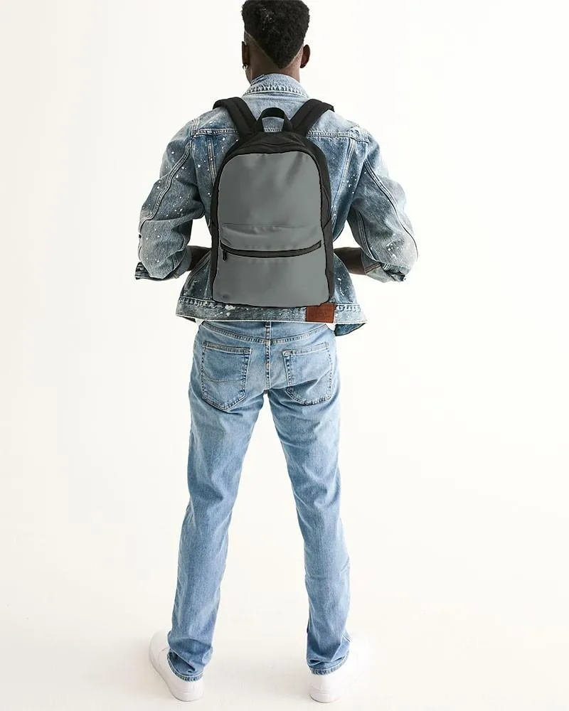 Medium Dark Green Gray Canvas Backpack | Medium Dark Pale Green Gray | C10M0Y10K60