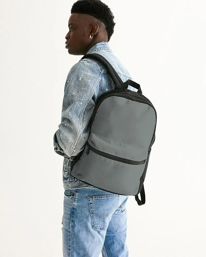 Medium Dark Green Gray Canvas Backpack | Medium Dark Pale Green Gray | C10M0Y10K60