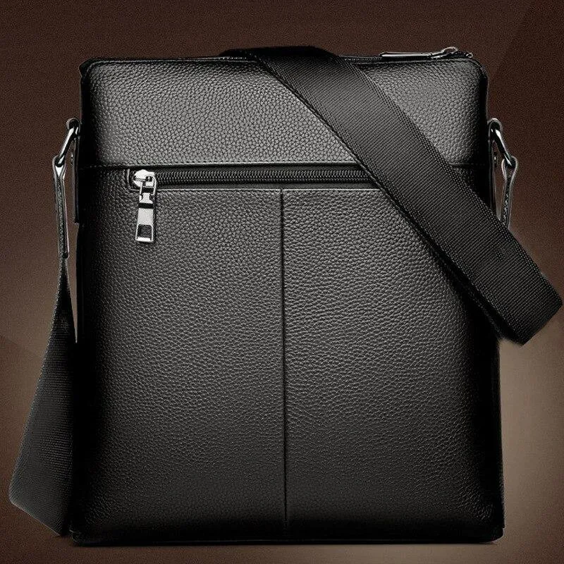 Men's Fashion PU Leather Messenger Bag