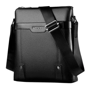 Men's Fashion PU Leather Messenger Bag