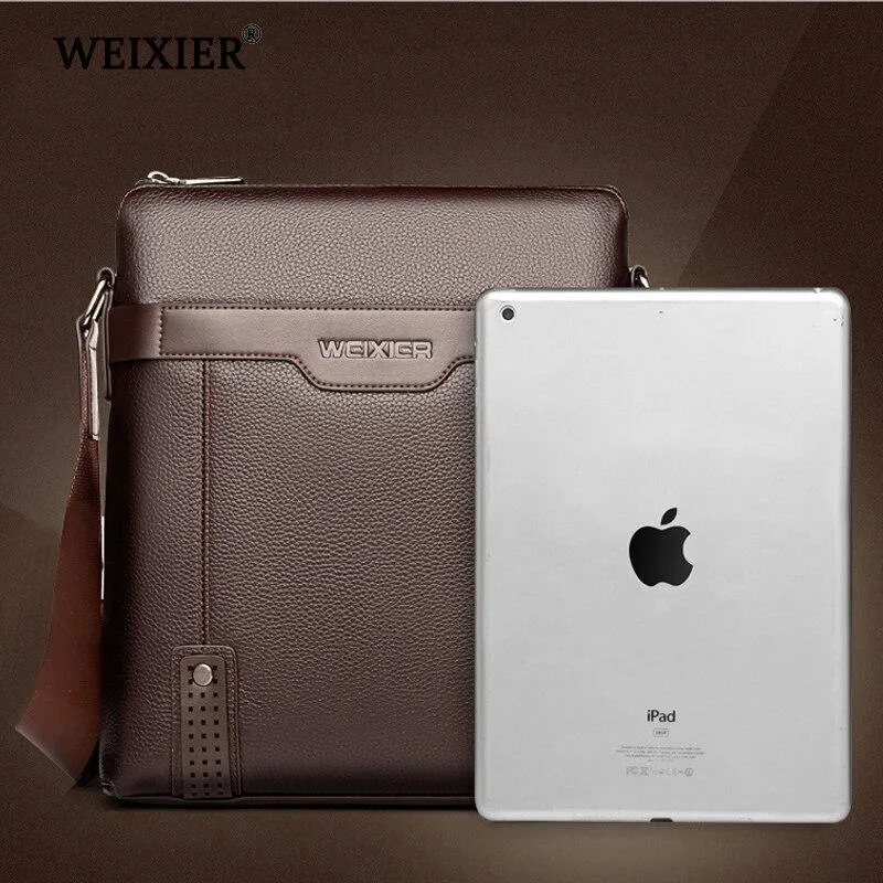 Men's Fashion PU Leather Messenger Bag