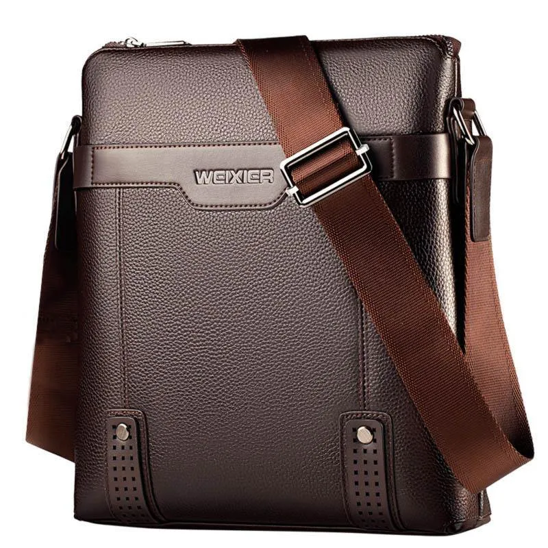 Men's Fashion PU Leather Messenger Bag