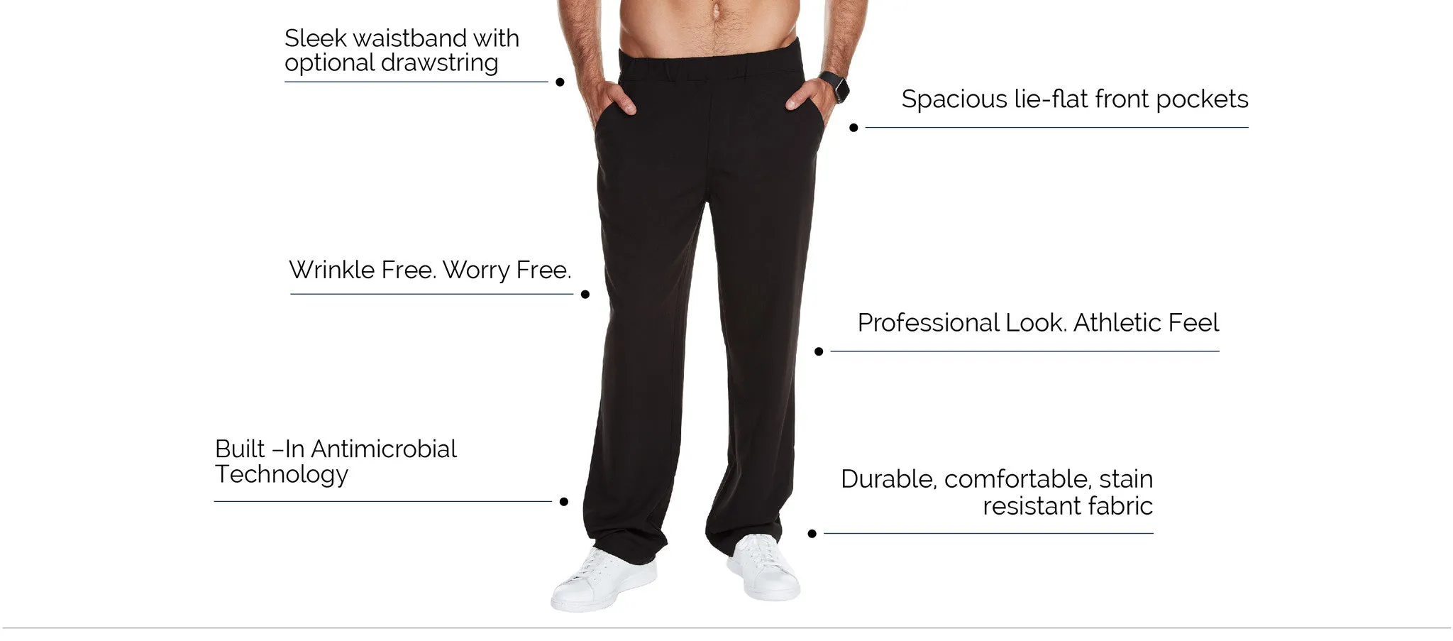 Men's "Scrub Slack" Pant - Black