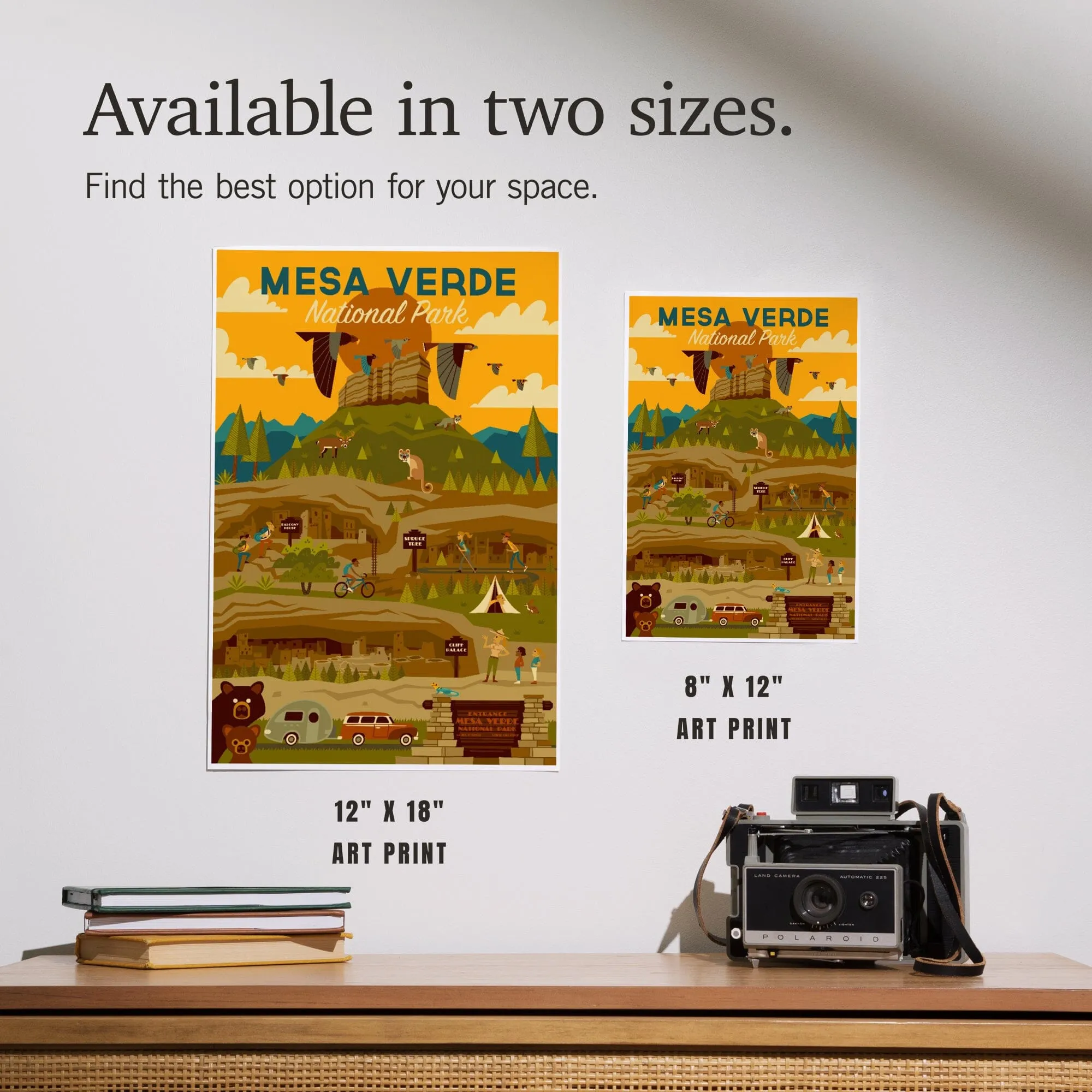 Mesa Verde National Park, Geometric National Park Series, Art & Giclee Prints