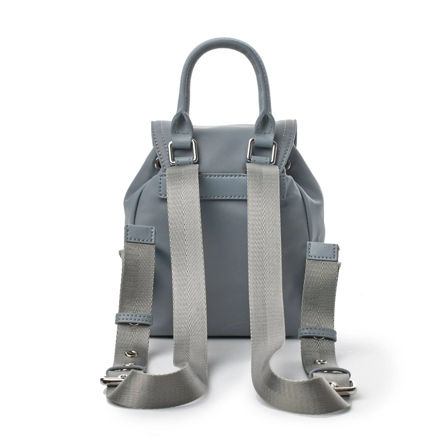 MINI NYLON BACKPACK - GRAY