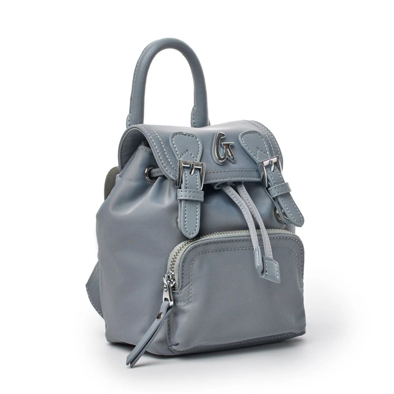 MINI NYLON BACKPACK - GRAY