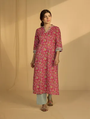 Mint Leaves Cotton Kurta