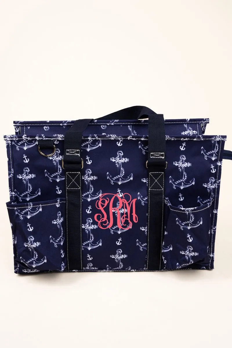 NGIL Nautical By Nature Utility Tote with Navy Trim