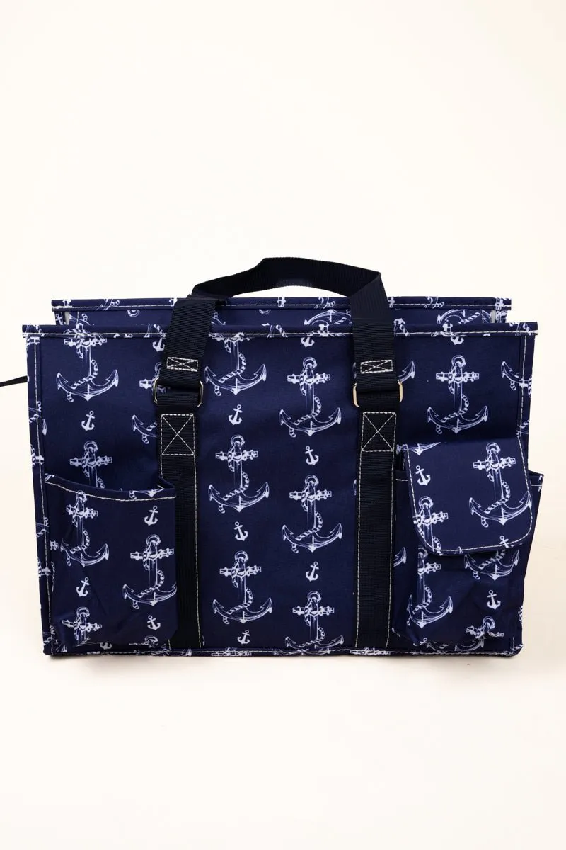 NGIL Nautical By Nature Utility Tote with Navy Trim