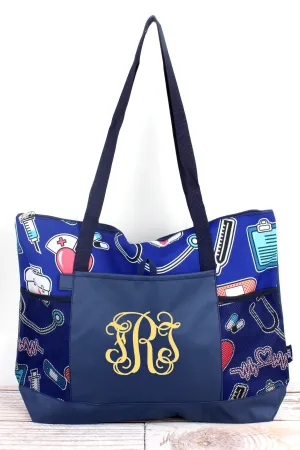 NGIL Nurse Love Pocket Tote Bag