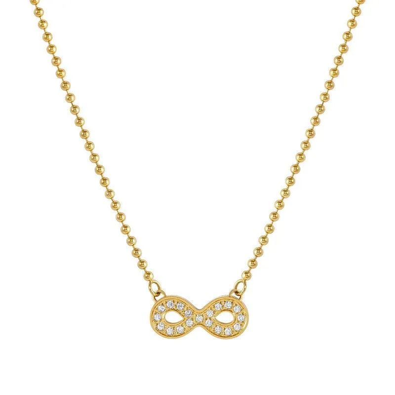 Nomination Soffio Damore Necklace, Infinity, Cubic Zirconia, Gold